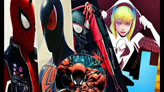 Las diferentes versiones de Spider-man     #SPIDERVERSE #Spiderman