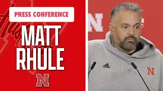 Nebraska Football Head Coach Matt Rhule gives final thoughts before Huskers leave for Illinois I GBR