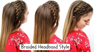 Pretty Braided Headband Style | Braided Headband | Braidsandstyles12