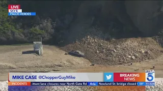 Crews respond to landslide in Palos Verdes Estates