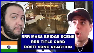 RRR Mass Bridge Scene Reaction | RRR Title Card | Dosti Song | Jr. NTR, Ram Charan | Producer Reacts