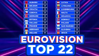 EUROVISION 2024 TOP 22 - VOTING SIMULATION - FULL RESULTS (JURY + ONLINE VOTING)