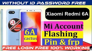 Remove free mi account redmi 6 6a note 8 pro mtk cpu no need auth 100% free solution by software rom