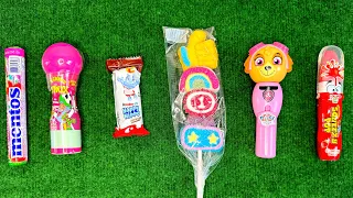 ASMR Candy opening | Rainbow Lollipop and Sweet Unpacking | Paw Patrol Skye 🐾 Satisfying ASMR Video