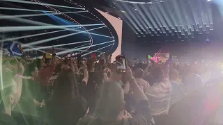 Cha Cha Cha from Käärijä from the crowd in M&S Arena. Eurovision Song Contest 2023 Grand Final