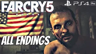 FARCRY 5 - ALL ENDINGS (All 3 Endings) Bad, Good, Nuclear [1080P 60FPS]