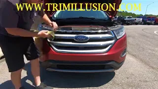 Trim Illusion ABS481 15-18 Ford Edge Grille Installation