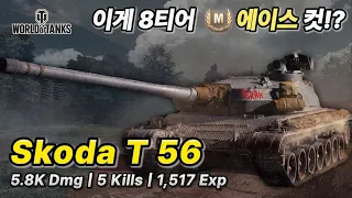 [월드오브탱크] 이 중전차의 에이스 커트라인은? [Skoda T56]