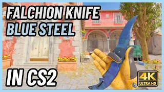 ★ CS2 Falchion Knife Blue Steel | CS2 Knife In-Game Showcase [4K]