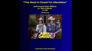 Robin Williams (1981) – This Heart Is Closed For Alterations (Remastered)
