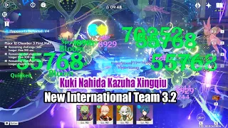 Kuki Nahida Kazuha Xingqiu International Team - Multi Reactions 3.2 Floor 12 AllSide Showcase