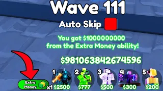 *UNLOCK* Infinite Money With 1 Click In Endless Mode | Toilet Tower Defense