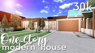 ♡One-story Modern House♡(30k)/ROBLOX/BLOXBURG/SPEEDBUILD