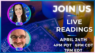 🔮💜Join Us for LIVE Psychic, Astrology, and Tarot Readings 4/24/24