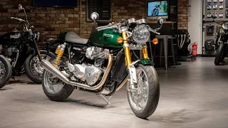 МотоСмотр: Triumph Thruxton R в зелёном цвете