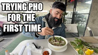 Indian Friend Tries Pho For The First Time! Pho Papa vs Pho Hanoi