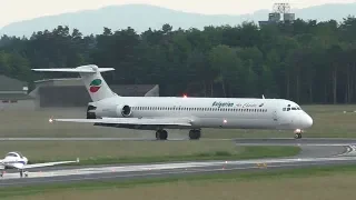 Bulgarian Air Charter MD-82 landing at Graz Airport | LZ-LDN