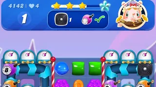 Candy crush saga level 4142 super hard level 😩😩😩