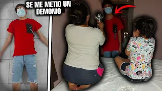 SE ME *METIO UN DEMONIO* ENFRENTE DE MI MAMÁ 😨 BROMA PESADA *Termina muy mal*