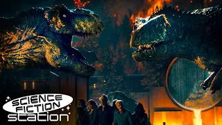 Tyrannosaurus Rex vs Giganotosaurus (Final Fight) | Jurassic World: Dominion (2022) | Sci-Fi Station