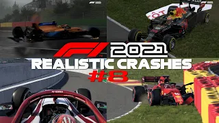 F1 2021 REALISTIC CRASHES #8
