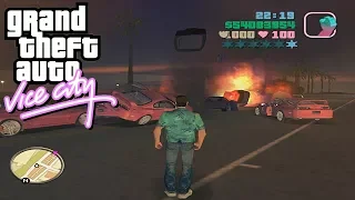 GTA: Vice City DELUXE (2004) - Turbo Mod -  Mountains Of Cars(Gameplay)