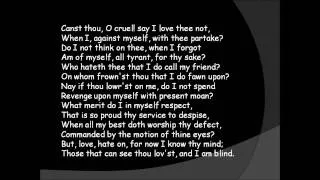 Sonnet 149   Against Myself