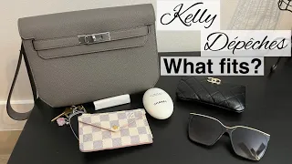 Hermes Kelly Depeches 25: What's in my bag | Louis Vuitton Recto Verso, Chanel | luxuryinModeration
