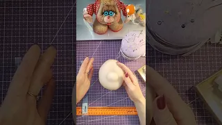 Утяжки лица  кукле в чулочной технике для начинающих.Часть первая.
