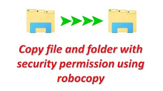 How to copy files and folders with security permission in windows #techiezero #Windows