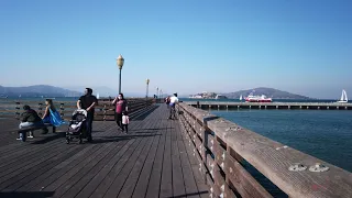 San Francisco Walking Tour - Fisherman's Wharf to Ghirardelli Square [4K 3D Sound🎧]