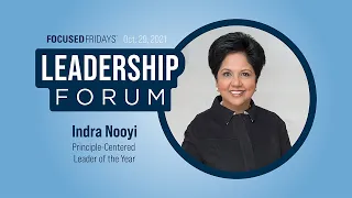 Stephen R. Covey Principle-Centered Leader Award Presentation to Indra Nooyi