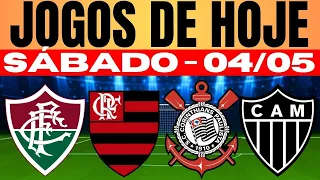 JOGOS DE HOJE BRASILEIRÃO | SÁBADO 04/05/2024 | JOGOS DE HOJE