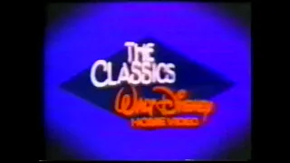 Заставка на VHS The Classics Walt Disney Home Video (1984-1988) VHSRip