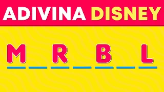 ADIVINA EL NOMBRE DEL PERSONAJE DE DISNEY 🏆🤓 Disney Quiz | ADIVINA QUIZ