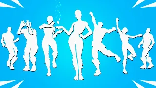 All Fortnite Icon Series Dances & Emotes! (Build Up - Bella Poarch TikTok, Socks, Wake Up, My World)