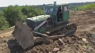 Легендарные бульдозеры Т-100! The legendary T-100 bulldozers. bulldozer, tractor, powerful diesel