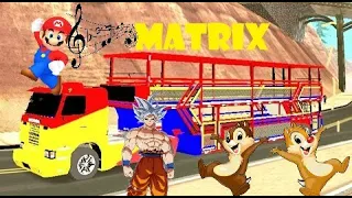 Carreta Matrix Mario Teco E Goku Dançando na Carreta Matrix [ROBLOX]