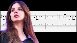 Lana Del Rey - Born To Die - Guitar Tabs Tutorial With Sheets