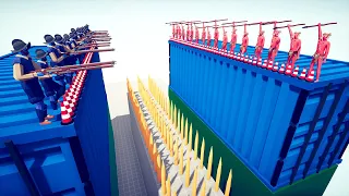 TOURNAMENT ON CONTAINER BOXES | Totally Accurate Battle Simulator TABS