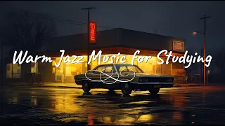 Warm Jazz Music for Studying ☕ Relaxing Jazz Instrumental Music with Fireplace Sounds ☕ Music & Jazz