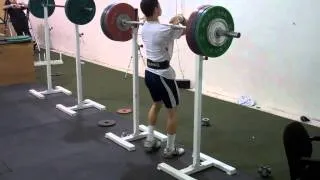 Anthony makes a PR front squat!  140kg