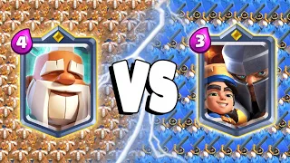 MONK Vs LITTLE PRINCE - Clash Royale Battle