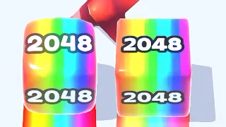 JELLY RUN 2048 — HISTORY: ROUNDED CUBES (comparsion ver.1.13.4 vs modern)