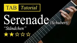 (Schubert) Serenade - Guitar Lesson + TAB