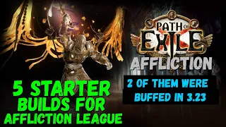 POE 3.23 Five Starter Builds for Affliction League, 1-3 div budget