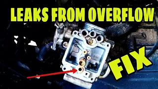 (FIX) CARBURETOR LEAKS GAS FROM OVERFLOW TUBE! WHAT'S CAUSING THIS? |ATV, DIRT BIKE, SMALL ENGINES|