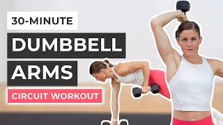 30-Minute Dumbbell Arm Workout (Strength, Power + Isometrics)