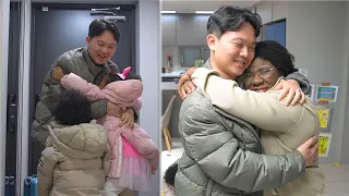 Korean Dad comes BACK home from ABROAD! Welcome back DAD!