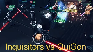 SWGOH - GAC Inquisitors vs QuiGon without Grand Inquisitor